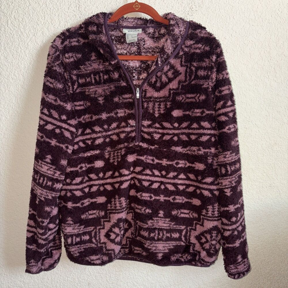 Ariat Sherpa Sweater Berber Sweatshirt Hoodie Aztec Western Novajo L country